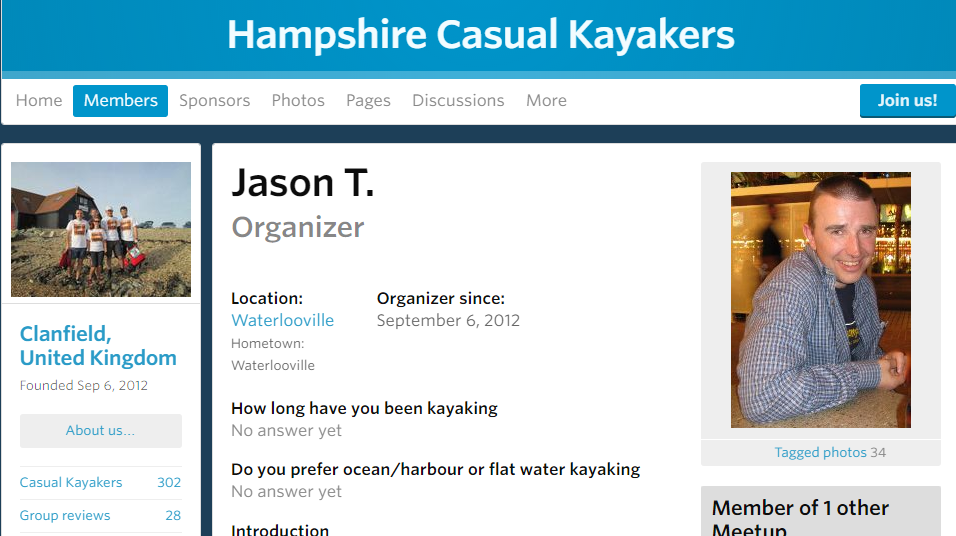 Jason Temperton - Hampshire Casual Kayakers group founder interview 15 Jason Temperton - Hampshire Casual Kayakers group founder interview 15